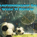 Championship Game Week 31 Review